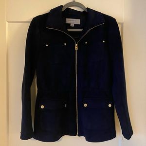 Marc New York Navy Faux Suede Jacket Sz S